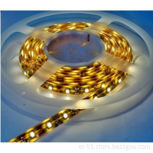 LED Flexible Strip Light Type 3528 SMD, 5-Meter Roll, 12V DC - Warm Wh